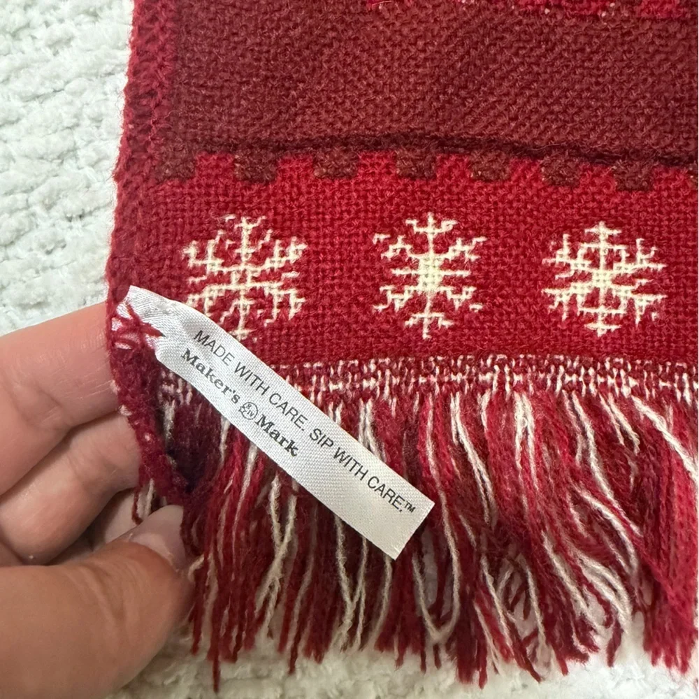 Maker’s Mark Christmas Scarf Red